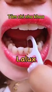 Tăm Chỉ Nha Khoa 2 Đầu Hộp 50 Cây Sợi Chỉ Mảnh Dễ Dàng Vệ Sinh Răng Miệng Lalux