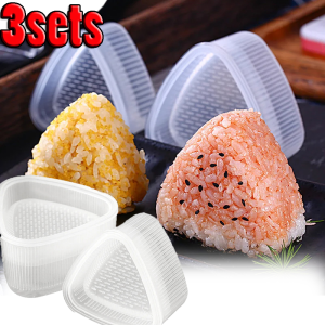 3pcs Seaweed Sushi Mold Press Maker / Japanese Style Cute Animals Sushi Mold / Plastic Onigiri Rice Ball Bento Mould Set/ DIY Triangle Rice Ball Mold