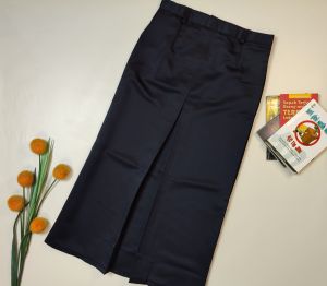 Rok Span Hitam Sma/ Aliyah belah depan satu Bahan Elemen