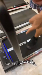 MY-HI Treadmill Electric 3.5HP Foldable Walking PadLED large screen with 10 displaysDuty Running Exercise Equipment Indoor