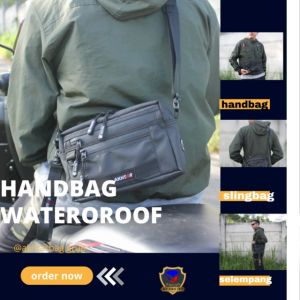 Tas Selempang Pouch Handbag Pria Terbaru Waterproof Travel Kulit