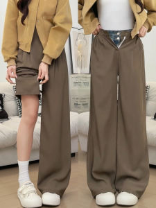 YAYANGREN | Womens New Spring Autumn Suit Pants High Waist Drapey Loose-fit