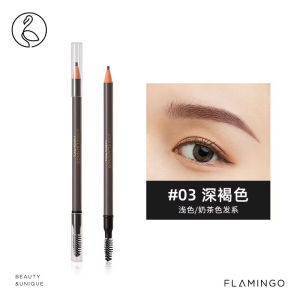 Ultra-Fine Eyebrow Pencil Women Waterproof Sweat-Proof Long-Lasting Beginner Pulling off Fire-Flamingo Cosmetic Tool