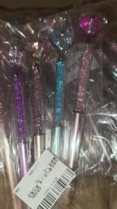 Bộ 5 Bút Kim Cương Đính Pha Lê Sang Trọng Ngòi 1.0mm Dụng Cụ Viết Bi Thích Hợp Làm Quà Tặng Văn Phòng Trường Học Những Dịp Đặc Biệt