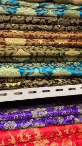 Traditional Flower Series Jacquard Brocade Fabric Cloth Dress Upholstery Furnishing