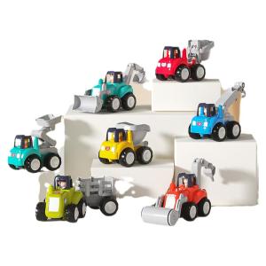 Huile Toys | Construction Vehicle Road Roller Drill Toy Inertia Slider