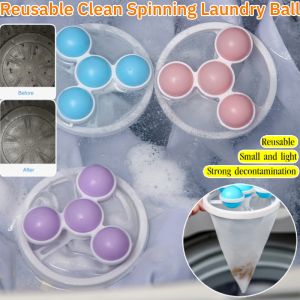 Reusable Clean Spinning Laundry Ball Washing Machine Hair Removal Balls Reusable Washing Machine Anti-tangle Cleaning Balls