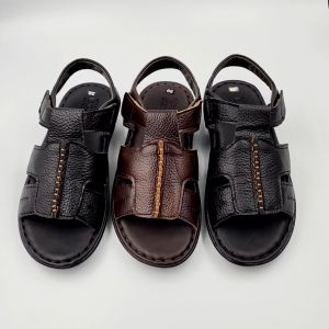 Dép sandal nam da bò thật 100% đế cao 03cm cao cấp hàng chất lượng n.sandal