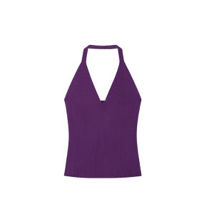 BINKAFENNY | Thai Style Purple Off-Shoulder Crop Top