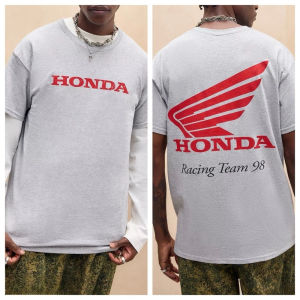 Honda | Honda Mens and Womens T-shirt Summer Cotton Tee Honda Round neck Classic Short-sleeved Spring Autumn Motorcycle Cycling Top