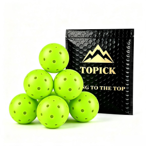 TOPICK 40-Hole Pickleball Balls | Seamless One-Piece Design Durable | Pro Use | Training & Competition | for Indoor & Outdoor 3/6/9/12 Pack