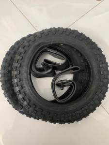 combo vỏ ruột xe đạp 12 1/2X2 1/4  size 12inch van thẳng HÀNG CAO CẤP SIÊU DÀY