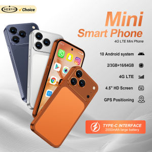 SERVO | SERVO S45 PRO 4G LTE Mini Smartphone 4.5" Screen Android10.0 OS 3GB+64GB WiFi Hotspot 2MP Camera 2 SIM Card Pocket Smart Phones
