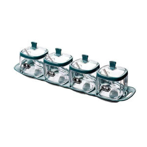 ขวดเครื่องปรุง กล่องเครื่องปรุง ที่ใส่เครื่องปรุง กล่องเก็บเครื่องปรุงพร้อมช้อนตัก ขวดเครื่องเทศ ขวดปรุงรส กระปุกใส่เครื่องปรุง