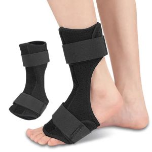 SRIEI 1PCS Plantar Fasciitis Night Splint Adjustable Ankle Support Drop Foot Brace Dorsal Night Splint for Plantar Fasciitis Relief Foot Drop Orthotic Heel Calf Stretcher