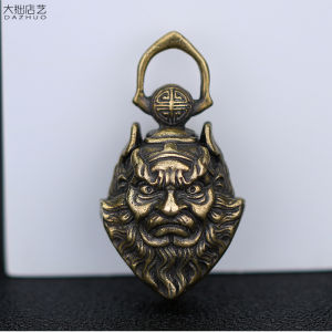 ที่ห้อยพวงกุญแจกระดิ่งทองแดงแท้ทำด้วยมือที่ห้อยทองเหลืองแนววินเทจไอเดียสร้างสรรค์สำหรับทั้งผู้ชายและผู้หญิงที่แขวนกระเป๋าคาดเอวจี้ห้อย