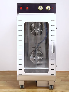 LENODI เครื่องอบไส้กรอกเชิงพาณิชย์ เครื่องอบอาหารเชิงพาณิชย์ หมุนได้ 360 องศา วัสดุสแตนเลส เตาอบ