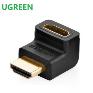 UGreenHD Right Angle Adapter 90 Degree 1.4 HDMI-Compatible Interface Turning Head for Enhanced Cable Management