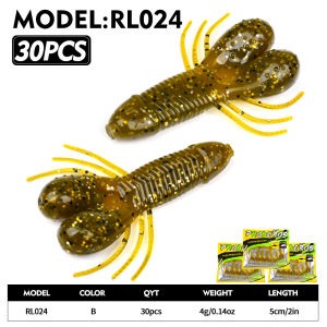 PROBEROS 30 Cái Mồi Câu Tôm Càng Giả Bằng Silicon Mềm Có Móng Vuốt Và Cần Câu Dành Cho Câu Cá Vược Carolina Rig Dụng Cụ Câu Cá Nước Ngọt