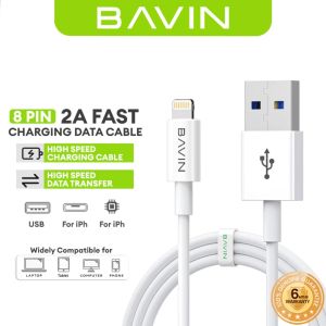BAVIN CB008 12W/18W/20W/60W Fast Charging Qualcomm3.0 Cable Charger High Speed Data Transfer 1/2/3 Meters Cord