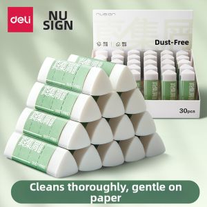 deli | Deli Triangle Eraser No Dust Super Clean Traceless Kindergarten Children Non Toxic 2B Art Middle School Sketch Erase Word Line