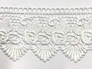 1 mét ren chỉ 12cm Loại dày dùng trang trí quần áo thời trang.