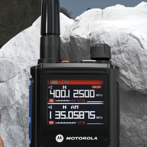 MOTOROLA GP338 Plus two way radio walkie talkie long range 20KM High-Power 15W high-capacity 6800mAh Dual Band UHF VHF AM FM 256 Channels Portable Walkie-Talkies