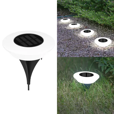 1/4Pack Solar Ground Lights14LED Waterproof Outdoor Landscape Light LED Lawn Lamp for Garden Pathway Yard Deck Camping Decor