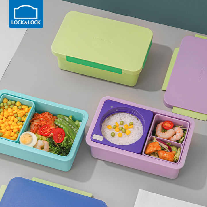 Lock Lock Heat Preservation Lunch Box Lunch Box Divided Grid Children