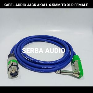 kabel microphone xlr female ke jek akai 65mm mono 5 meter 10 meter canare