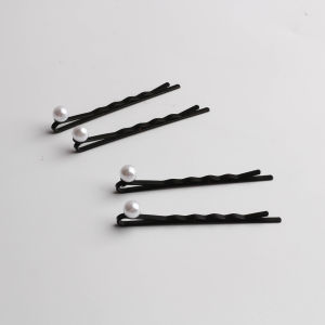 Small Pearl Hairline Clip 0.5cm Diameter Simple Practical Mini Hair Clip for Adults Suitable for Various Hair Types