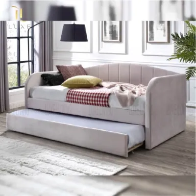 LUXE: Luna Pull Out Single / Super Single Bed frame / Single / Super Single Trundle Bed / Single Day bed/ Katil