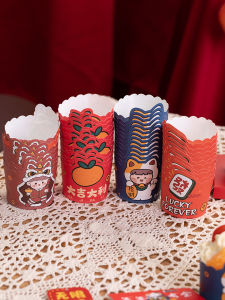 ช่อดอกไม้สำหรับอบขนมปีใหม่ กระดาษห่อ ที่รองขนมปีน ที่รองอบ กล่องขนม บรรจุภัณฑ์ ที่รองอบ กระดาษห่อ กล่องขนมปีใหม่