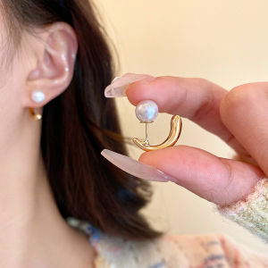 Korean Fashion Pearl Earrings Elegant Two-Wear Earring Women Accessories Jewelry for Girls