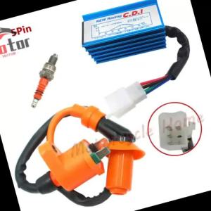 High Quality Racing Performance CDI Ignition Coil Spark Plug 5Pin 6Pin/Set for Gy6 150cc 125cc 50cc WEQ Ignition Spark Plug