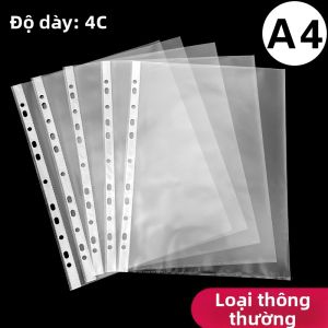 MOLIDA | Tệp hồ sơ dùng một lần dạng rời có màng bảo vệ chín lỗ trong suốt