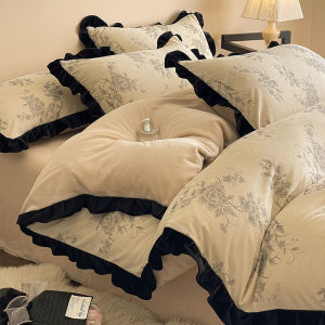 Fleece Thicker Corduroy Bedding 4-Piece Set