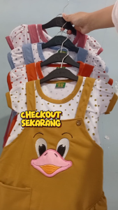Jumpsuit Overall Baby Dress Baju Kodok Baby perempuan 0 - 12 Bulan karakter BEAR