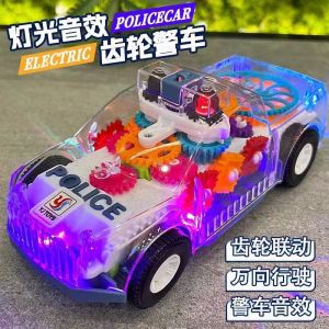 รถสี่เหลี่ยมจัตุรัสไฟลุกขึ้น เสียงดนตรี รถรับใช้ รถเด็ก ชิ้นส่วนเกียร์ รถไฟฟ้า ความทนทาน สัมผัสแบบอินเทอร์แอคทีฟ