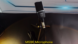 Siborie MS96 Mic Condenser Professional Microphone 3.5mm Port Live Mikrofon Incl.Stand Set Recording Streaming Podcast PC