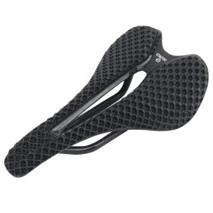 RIRO Carbon Fiber Road Bike Saddle 3D Printed Hollow Breathable Seat MTB Racing Comfortable Cycling Perch