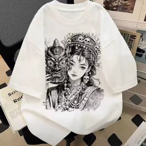 PAZHAOLANG | Plus Size 300lb Streetwear Hip Hop Printed T-Shirt
