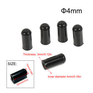 5pcs Black Silicone Blanking Cap Intake Vacuum Hose End Bung Sealing Plugs Auto Car Accessories Parts Waterproof and Dustproof