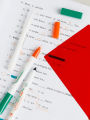 Deli Erasable Carbon Copy Pen Set Review Study Cards Fluorescent Highlighter Mistakes Book Covering Word Backing Board Recitation Tool. 