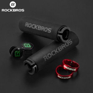 ROCKBROS Cycling Grips Bicycle Grips MTB Silicone Sponge Handlebar Grips Bike Grips Mountain Bike Bicycle Handlebars Ultraight