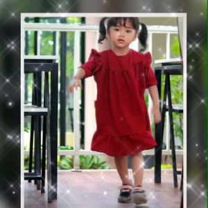 Dress Anak Perempuan Crinkle Airflow & Tunik Usia 2-7 Tahun