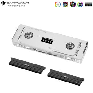 Barrowch PC Memory RAM Water Block +2 Armors Vest Multi-mode Display Module Cooling Cooler Set Flash Stick 5V ARGB FBRWB-PA3