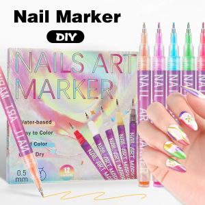 12 color nail art graffiti pen set colorful sweet and cool graffiti pens marker pens dopamine graffiti markers