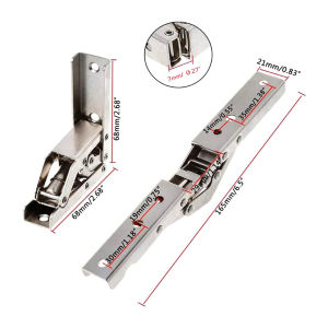 90 องศา บานพับเฟอร์นิเจอร์ ยึดชั้นวาง 1 ชิ้น หรือ 90-Degree Folding Shelf Hinge