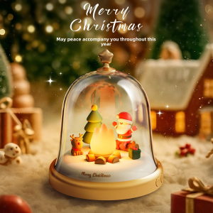 Flame Lamp with Speaker & Music Box Magic Fire Mood Light for Christmas Decor and Home Gifts